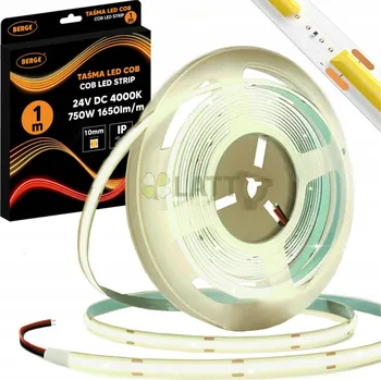 LED páska BERGE LED pásek COB Neon 24V - 528D - 15W/m - IP20 - 1650lm - 1m - neutrální barva