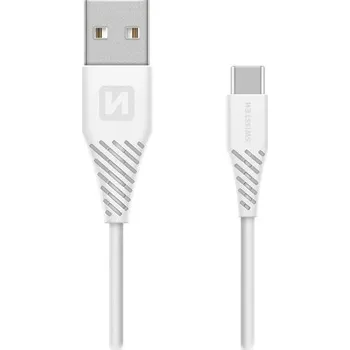 Datový kabel Swissten datový kabel usb/usb-c bílý 1,2m