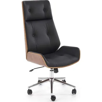 Kancelářské křeslo Poole, černá / ořech