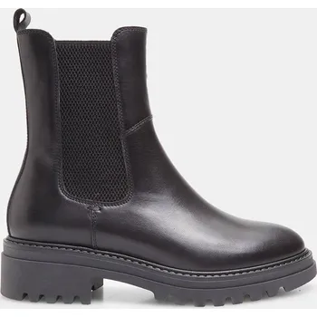 Dámské kozačky Baťa dámské kožené chelsea černé, vel. 41