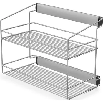 Úložný box In-Design Úložný dvoupatrový koš na oblečení Barva koše: šedá