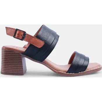 Dámské sandále Baťa dámské kožené sandále na podpatku černé, vel. 40