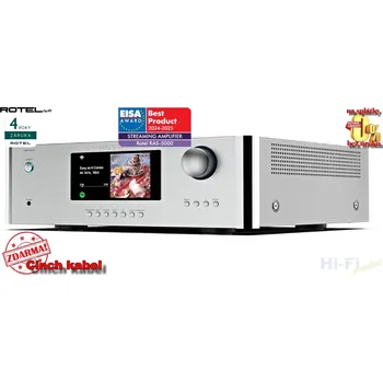 Hi-Fi Zesilovač ROTEL RAS-5000 stříbrný ( + cinch kabel ZDARMA)