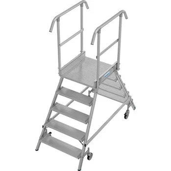 Žebřík KRAUSE 821096 podesta oboustranná 2x5 stupně