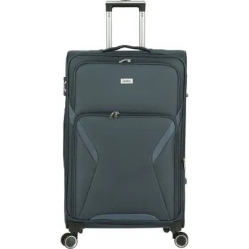 Cestovní textilní kufr modrošedý - Ormi Salim L šedá