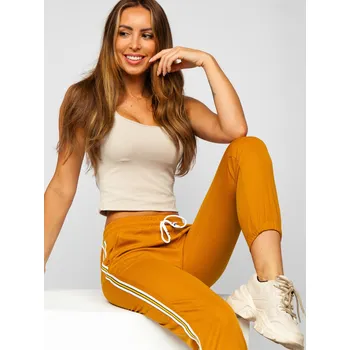 Dámské kalhoty Kamelové dámské tepláky Bolf YW01020B - S