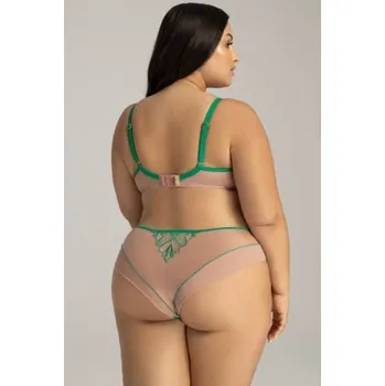 Kalhotky Brazilky Ava Lingerie 2160/B Zelená L