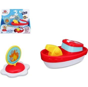 BBurago Junior baby člun hasičský do vody do vany na baterie