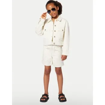 Dámská móda Michael Kors Džínové šortky R30341 S Écru Regular Fit 6Y