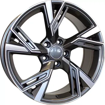 Alu kolo Alu kola Racing Line B1571, 20x9 5x112 ET31, šedivá + leštění (zátěžová)