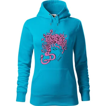 Pánská mikina Dámská mikina Medúza Velikost (žena): S, Vyberte barvu: Tyrkysová