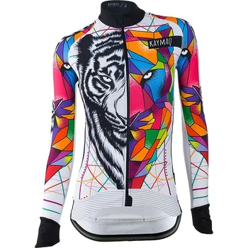 cyklistický dres KAYMAQ W1-W03 TYGR cyklistický dres dlouhý rukáv L