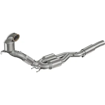 Zadní díl výfuku HJS downpipe 76 mm/70 mm včetně katalyzátoru pro Seat Leon IV ST typ KL, emisní norma Euro 6d,TFSI 4Drive, 2.0, 228 (DNFB)