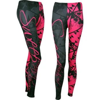 Dívčí legíny SWEEP SKPT010 šedá - růžová 158