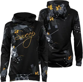 Dámská mikina SWEEP SWJ052 černá/zlatá L