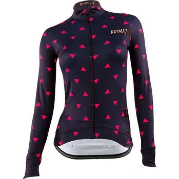 cyklistický dres KAYMAQ W1-W42 dámský cyklodres dlouhý rukáv S