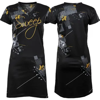 Dámské šaty SWEEP SWTS154 černá/zlatá S