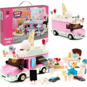 ostatní stavebnice Lebula Stavebnice zmrzlinářského vozu 510 el.