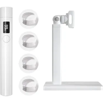 UV lampa na nehty Mini uv lampa na nehty s časovačem a stojánkem | sušička nehtů - Bílá se stojanem