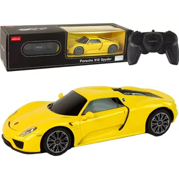 RC model auta Automobil R/C Porsche 918 na dálkové ovládání Žluté 1:24