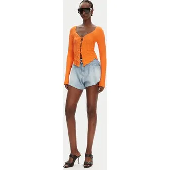 Dámské oblečení PINKO Džínové šortky Calma 100395 A2OC Modrá Relaxed Fit 25