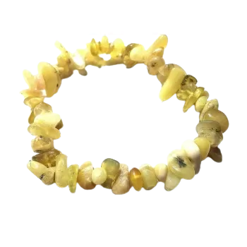 Náramek Žlutý opál sekaný náramek