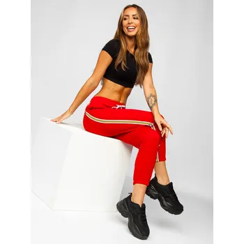 Dámské kalhoty Červené dámské tepláky Bolf YW01020B - M