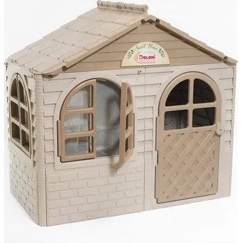 Dětský domeček DOLONI Dětský zahradní domeček EKO béžovo-hnědý (malý)