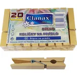 Kolíčky na prádlo dřevěné 20 ks