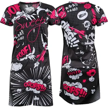 Dámské šaty SWEEP SWTS155 COMIX šedá/bílá/růžová S