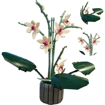 ostatní stavebnice Lebula Stavebnice květiny orchidej 728 kusů