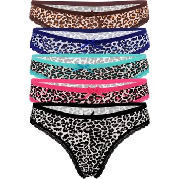 Kalhotky Kalhotky tanga bavlna Esmara 816 - 3 kusy XL vícebarevná