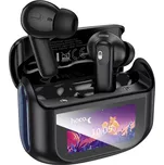 Bezdrátová sluchátka HOCO bluetooth s dotykovým displejem TWS ANC + ENC EQ21 midnight black