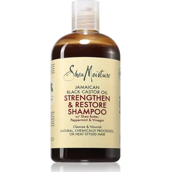 Šampon Shea Moisture Jamaican Black Castor Oil Strengthen & Restore čisticí šampon pro poškozené a barvené vlasy 384 ml