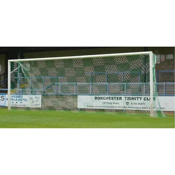 Sportovní branka Fotbalová branková síť 7,5 x 2,5 x 0,8 x 2 m 3,5 mm plástvová oka šachovnice bílá/zelená (1ks)