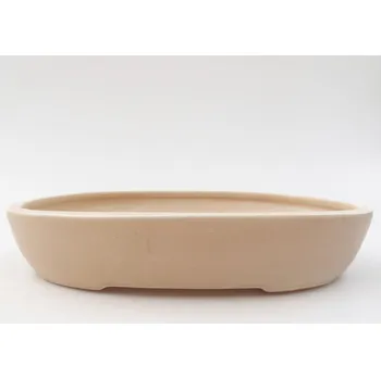 Květináč Keramická bonsai miska 22 x 17 x 4 cm béžová