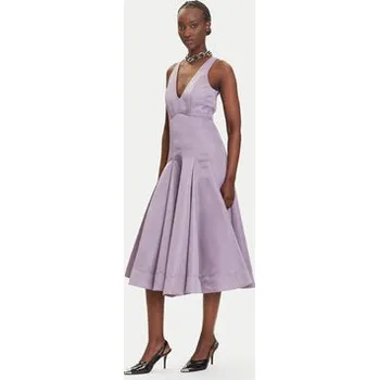 Dámské oblečení PINKO Koktejlové šaty Smergo 104912 A2DL Fialová Regular Fit 42