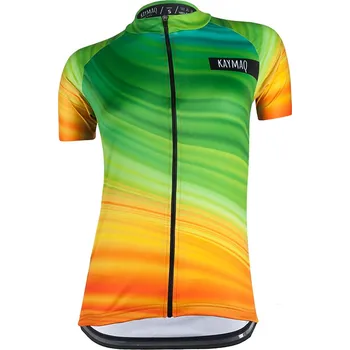 cyklistický dres KAYMAQ W18 cyklistický dres krátký rukáv multicolor S