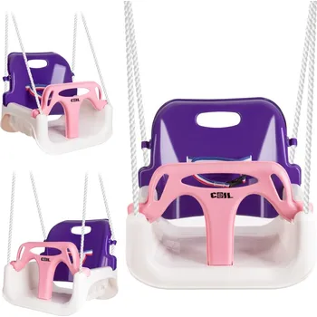 Dětská houpačka Lebula Dětská houpačka Coil 3v1 růžová