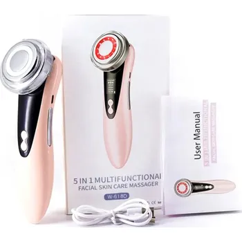 Elektrický čistič pleti Masážní přístroj na čištění a omlazení pleti | čistič pleti - Růžový