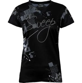 Dámské tričko SWEEP SWTS146 černá - šedá S