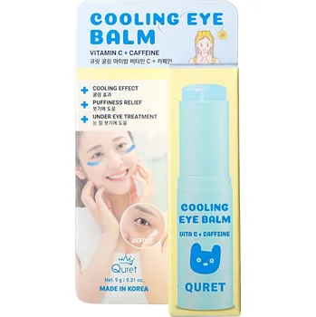 Péče o oční okolí Quret Chladivý balzám na oči 9 g