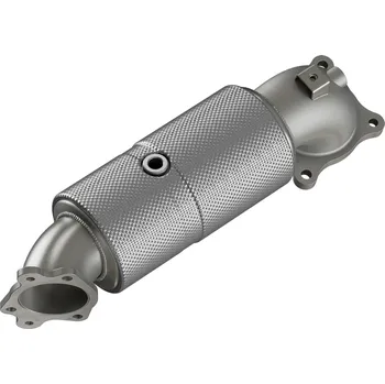 Autodíl HJS downpipe 95 mm/76 mm včetně katalyzátoru pro Honda Civic Type-R typ FK2, emisní norma Euro 6, 2.0, 228 kW (K20C1)