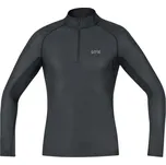 GORE Cyklistické triko s dlouhým rukávem - M GWS BL THERMO TURTLENECK - černá XL