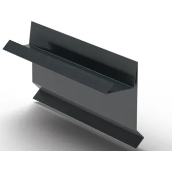 Střecha Regamet ZÁVĚTRNÁ LIŠTA ŠTÍTOVÁ spodní - MATNÁ Barva: RAL 3005 / vínověčervená