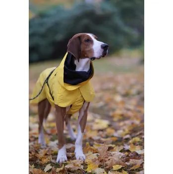 Obleček pro psa PAIKKA REFLEXNÍ PLÁŠTĚNKA ŽLUTÁ 40