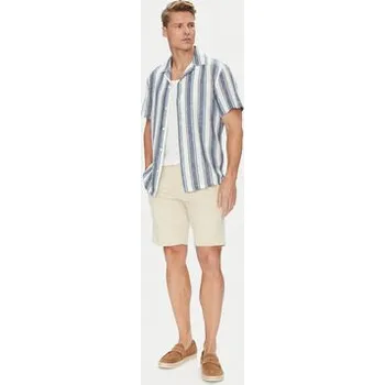 Pánské kraťasy Mustang Šortky z materiálu Amsterdam 1016450 Béžová Slim Fit 38