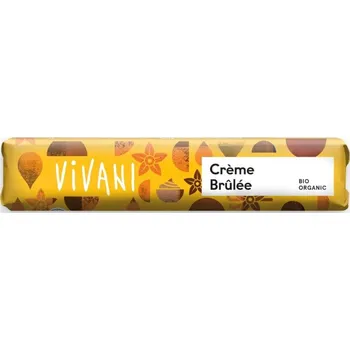 VIVANI Bio mléčná čokoládová tyčinka Crème Brûlée 40 g