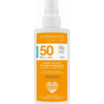 Přípravek na opalování Alphanova SUN opalovací krém spray SPF 50 125 g