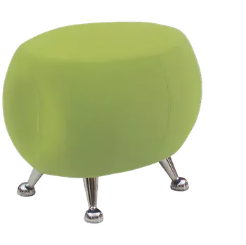 Taburet MARSHMALLOW, taburet, zelená látka